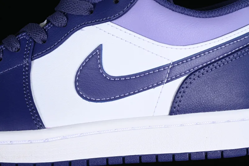 All categories Air Jordan Jordan series basketball shoes Air Jordan 1 Low G version pure original Air Jordan 1 Low AJ1 Joe 1 white and purple low-top cultural casual sneakers 553558-515